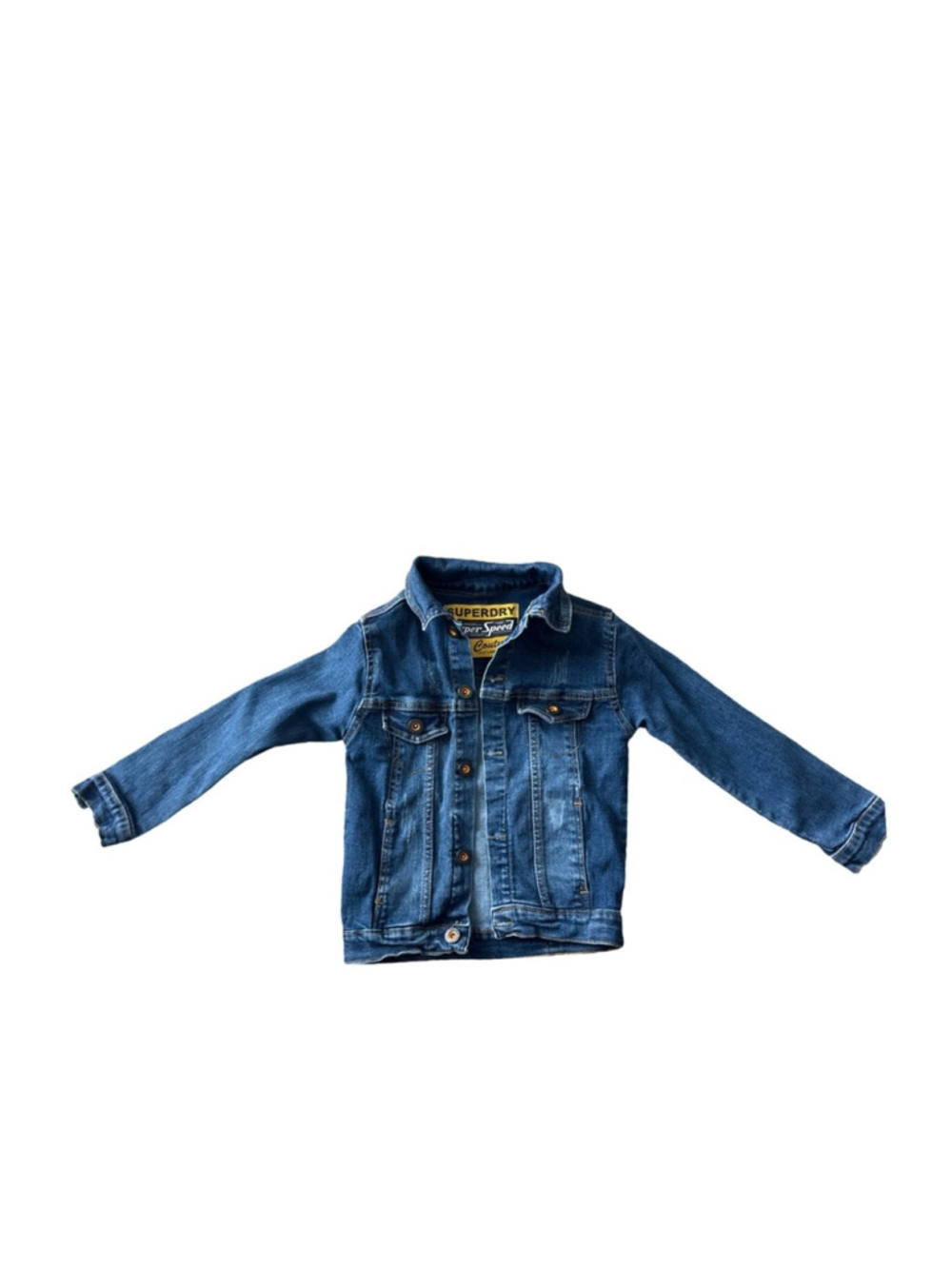Superdry Kids Blue Denim Jacket - size 5/6
